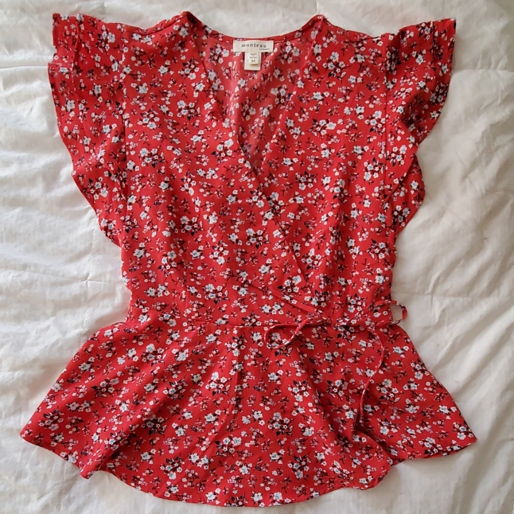 NWOT floral Morneau Blouse